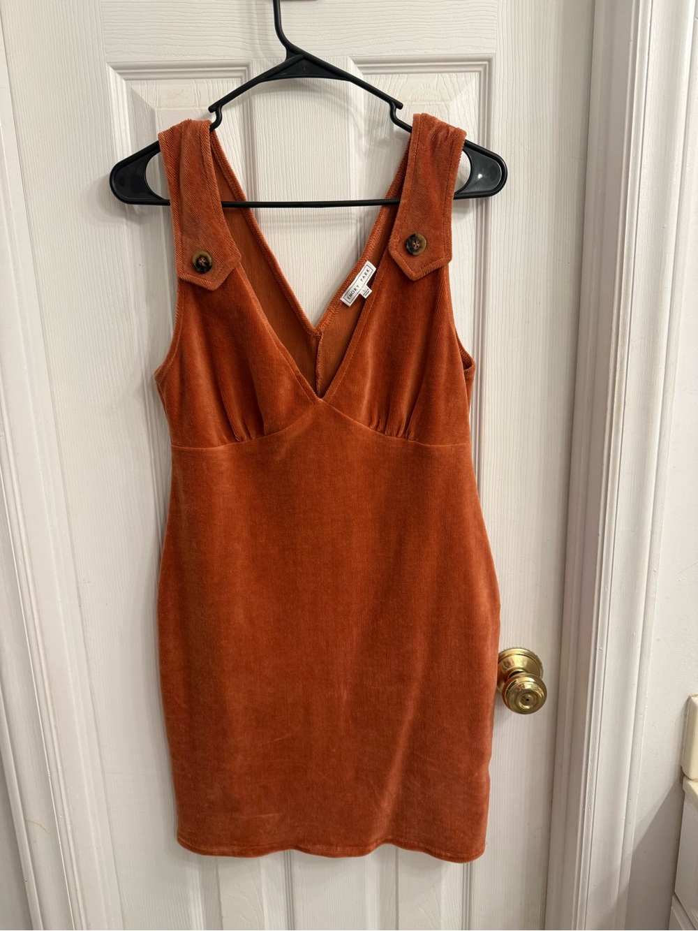 Sleeveless Corduroy Dress